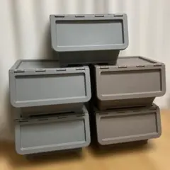 カインズ　キャリコ　5個セット　ブラウン　グレー　収納ケース　CAINZ