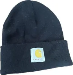 carhartt 黒 ニット帽 ビーニー 古着 ストリート スケーター アメカジ
