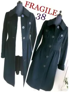 FRAGILE フラジール 黒 アンゴラ混 美品 サイズ38 M
