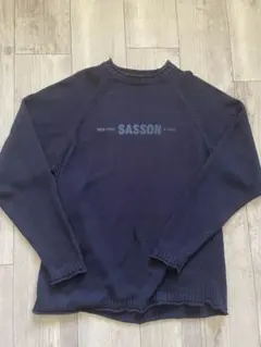 90s 00s vintage 古着 ニット ネイビー