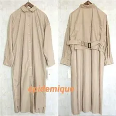 エピデミーク バックプリーツ シャツワンピース トレンチコート ゆったり
