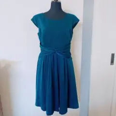 ■ドレスワンピース　グリーン　パーティードレス