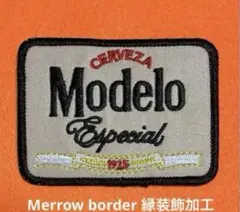 A2105 メキシコ老舗ビール　モデロ　クラシック　刺繍ワッペン　アイロン