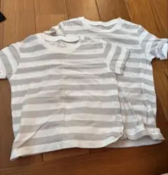 【美品】2枚セット　無印良品　 ボーダー半袖Ｔシャツ　サイズ100