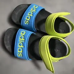 adidas サンダル ストラップ付 ブルー イエローのサムネイル