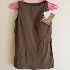 tal.by yumi. しまむら　カップ付タンクトップ　ブラウン　Lサイズ