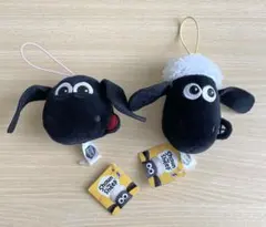 【タグ付き】ひつじのショーン 2つセット フェイスマスコット