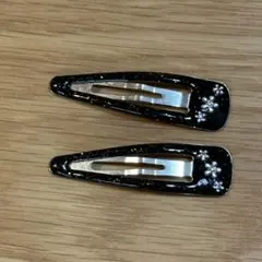 ブラックパール装飾ヘアピンセット