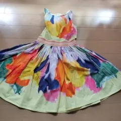 【美品】Molo EAC　モロ　水彩画　ノースリーブワンピースのサムネイル