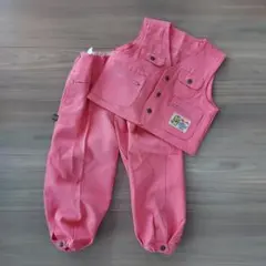 TORA BABY キッズ ベスト パンツ セットアップ ピンク