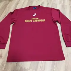 KAWASAKI BRAVE THUNDERS 赤 長袖Tシャツ ＸＬ