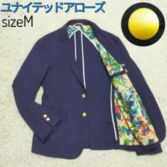 CoCo様専用　ユナイテッドアローズ・紺ブレザー・ストレッチ・ボタニカル・金釦M