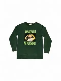 H&M ダークグリーン プリントスウェットのサムネイル