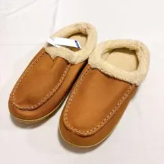 スリッパ ルームシューズ メンズ 防寒 暖かい 滑り止め もこもこ28.5