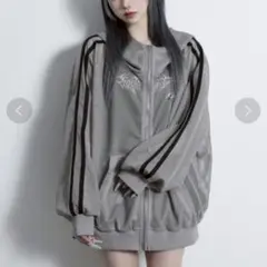 櫻井優衣 Yui logo w zip line hoodie パーカー XL - メルカリ