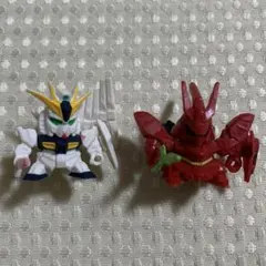 SDガンダム　νガンダム　サザビー　フィギュア