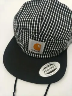 Carhartt ブラック/ホワイトチェック バケットハット
