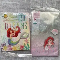 Disney♡ディズニー　アリエル　ポストイット&ホログラムバック