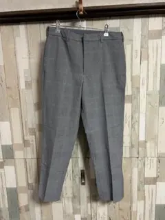 UNIQLO グレー チェック柄 スラックス　サイズS