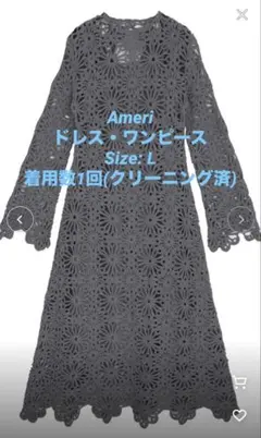 Ameri MEDI FLOWER SAINT LACE DRESSのサムネイル