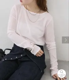 【新品・未使用・タグ付き】mystic new シアーロングTシャツ ピンク