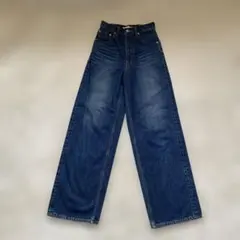 azul by moussyワイドレッグ デニムパンツ