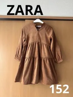 ZARA☆長袖ティアードチュニックワンピース152
