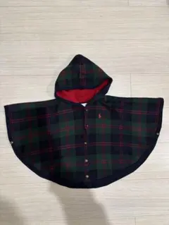 ノ*ン様 Ralph Lauren チェック柄ポンチョ 18-24M