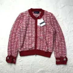 新品 M'S GRACY ツィードライクジップアップニットのサムネイル
