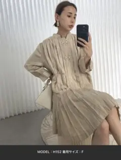 Ameri vintage CHINA PLEATS BLOUSE