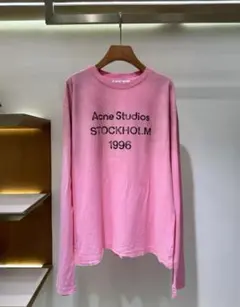 希少カラー ピンクacne studios 長袖 T シャツ S 良品