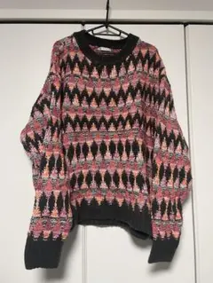 ZARA 多色ニットセーター Lサイズ