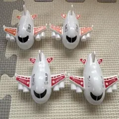 飛行機 プルバックおもちゃ 4個セットのサムネイル