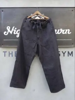 nigel cabourn ヘンプデニム ホスピタルパンツ ブラックのサムネイル