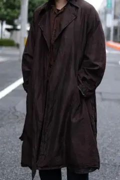 新品未使用 Blanc YM 別注　シルクコート　柿渋染