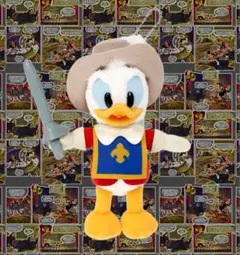 〖新品未使用〗☆ディズニー☆新発売☆ドナルド☆三銃士☆ぬいぐるみバッジ☆最安値☆