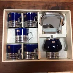 コーヒーカップ&ソーサーとシュガーポット　5客セット