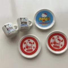 キティ　ミニチュア陶器　25周年　ポチャッコ　まとめ売り