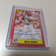 RECE HINDS ルーキー RC 直書サイン 直筆サイン WBC MLB