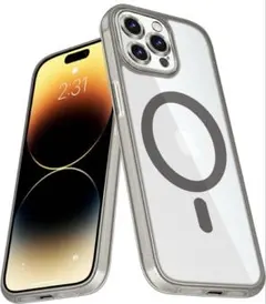iPhone 14ProMax ケース MagSafe対応クリアグレースマホ