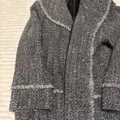 ウール混合グレー系ロングコート