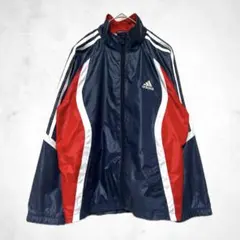 adidas アディダス　ナイロンジャケット　140㎝　パーカー　羽織り　春