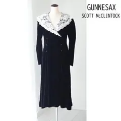 ガニーサックス scott mcclintock ベロアロング ビンテージドレス
