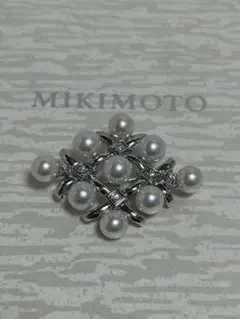 MIKIMOTO K18WG パール ブローチ ペンダントトップ 2WAY - メルカリ