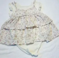 ベビーロンパース　女の子　ピンク　花　70cm