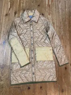 ベージュ キルティングジャケット