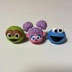 セサミストリート　オスカー　アビー　クッキーモンスター リング　カプセルトイ
