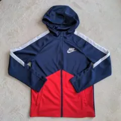 Nike 男の子フード付きジャージ L ネイビー/レッド（150〜160)