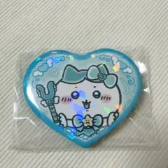 【新品未使用】まじかるちいかわ　ハート缶バッジ　ハチワレ