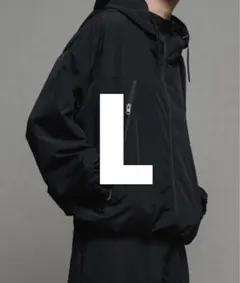 casper john ギミックマウンテンパーカー ブラック×グレー Lサイズ 
